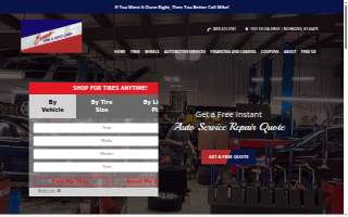 Evans Tire & Auto Care website
