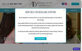 Associates In Dermatology - Shelbyville website