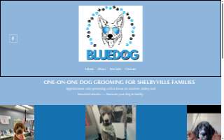 Blue Dog Grooming Salon website