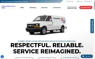 Dauenhauer Plumbing Heating Air & Electric of Shelbyville website