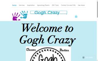 Gogh Crazy Art Studio website