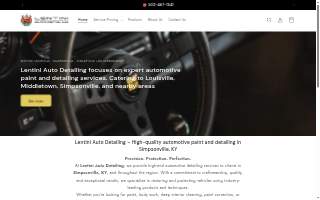 Lentini Auto Detailing website