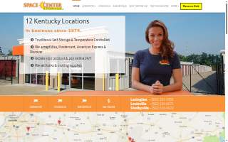 Space Center Storage website