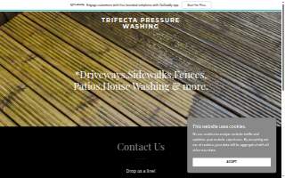 TRIFECTA Pressure Washing website
