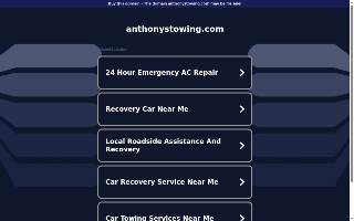 Anthonys Towing And Recovery Services LLC website
