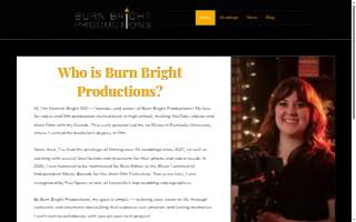 Burn Bright Productions website