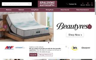 Spalding Mattress Plus website