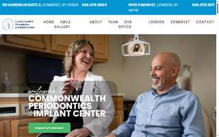 Commonwealth Periodontics and Implant Center website