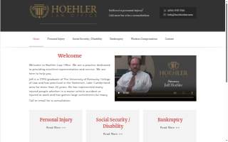 Hoehler Law Office website