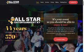 All Star Entertainment KY of St. Matthews website