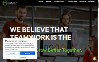 Ashton Advertising website