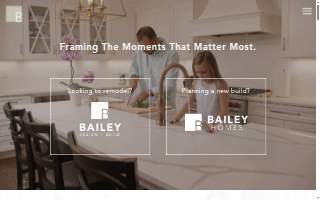 Bailey Design + Build website