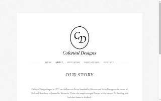 Colonial Designs website