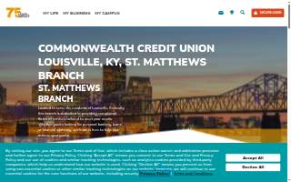 Commonwealth Credit Union of St. Matthews website