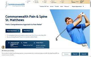 Commonwealth Pain and Spine of St. Matthews website