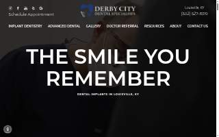 Derby City Dental Specialists - Periodontics & Dental Implants website
