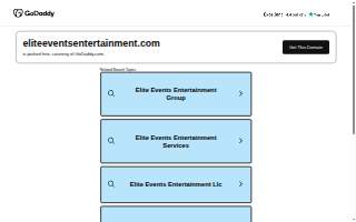 Elite Events & Entertainment website