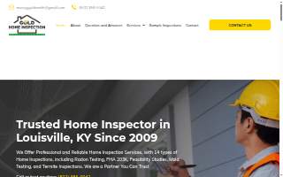 Gold Home Inspection LLC website