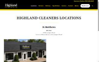 Highland Cleaners website