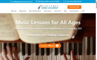 Highlands Music Academy of St. Matthews website