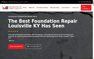 Louisville Foundation Repair Pros website