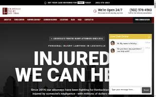 Louisville Injury Law Firm website