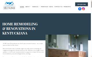 SB Home Renovations of St. Matthews website