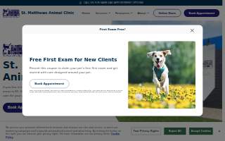 St. Matthews Animal Clinic website