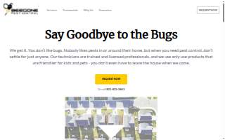 Bee Gone Pest Control website