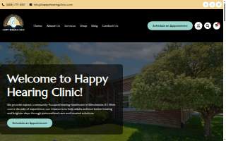 Happy Hearing Clinic website