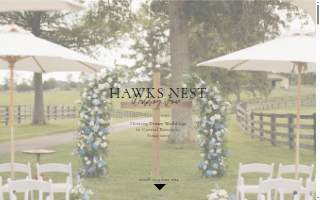 Hawks Nest Weddings & Events website