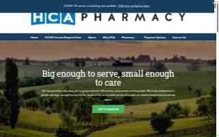 HCA Pharmacy website