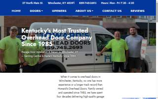 Howard's Overhead Doors website