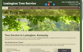 Lexington Tree Service of Winchester website