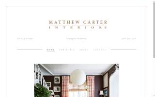 Matthew Carter Interiors website