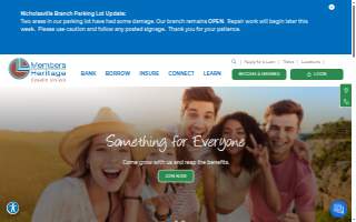 Members Heritage Credit Union website