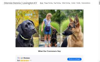 Stonnie Dennis Dog Training & Boarding website