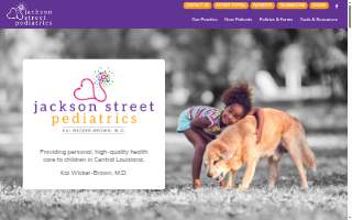 Jackson Street Pediatrics website