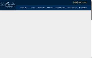 Magnolia Funeral Home website