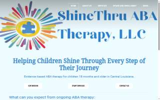 ShineThru ABA Therapy, LLC website