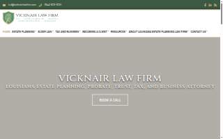 Vicknair Law Firm, LLC website