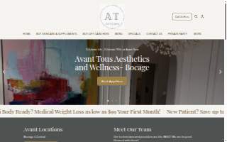 Avant Tous Aesthetics and Wellness- Bocage website
