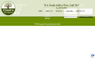 Creel's Tree Service website