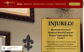 Griffen Law Firm of Baker website