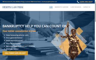 Herpin Law Firm website
