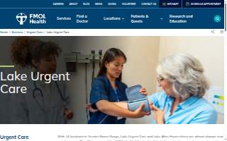 Lake Urgent Care - Galvez website