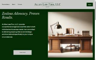 The Allen Law Firm, LLC website