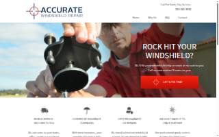 Accurate Windshield Repair website