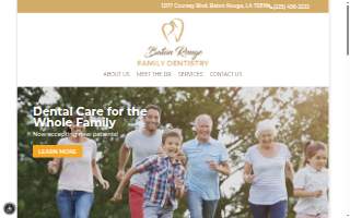 Baton Rouge Family Dentistry website