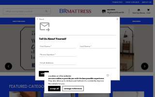 BR Mattress Outlet website